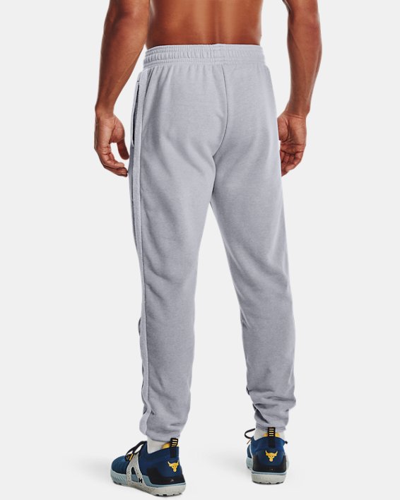 Men's Project Rock Heavyweight Terry Pants in Gray image number 1